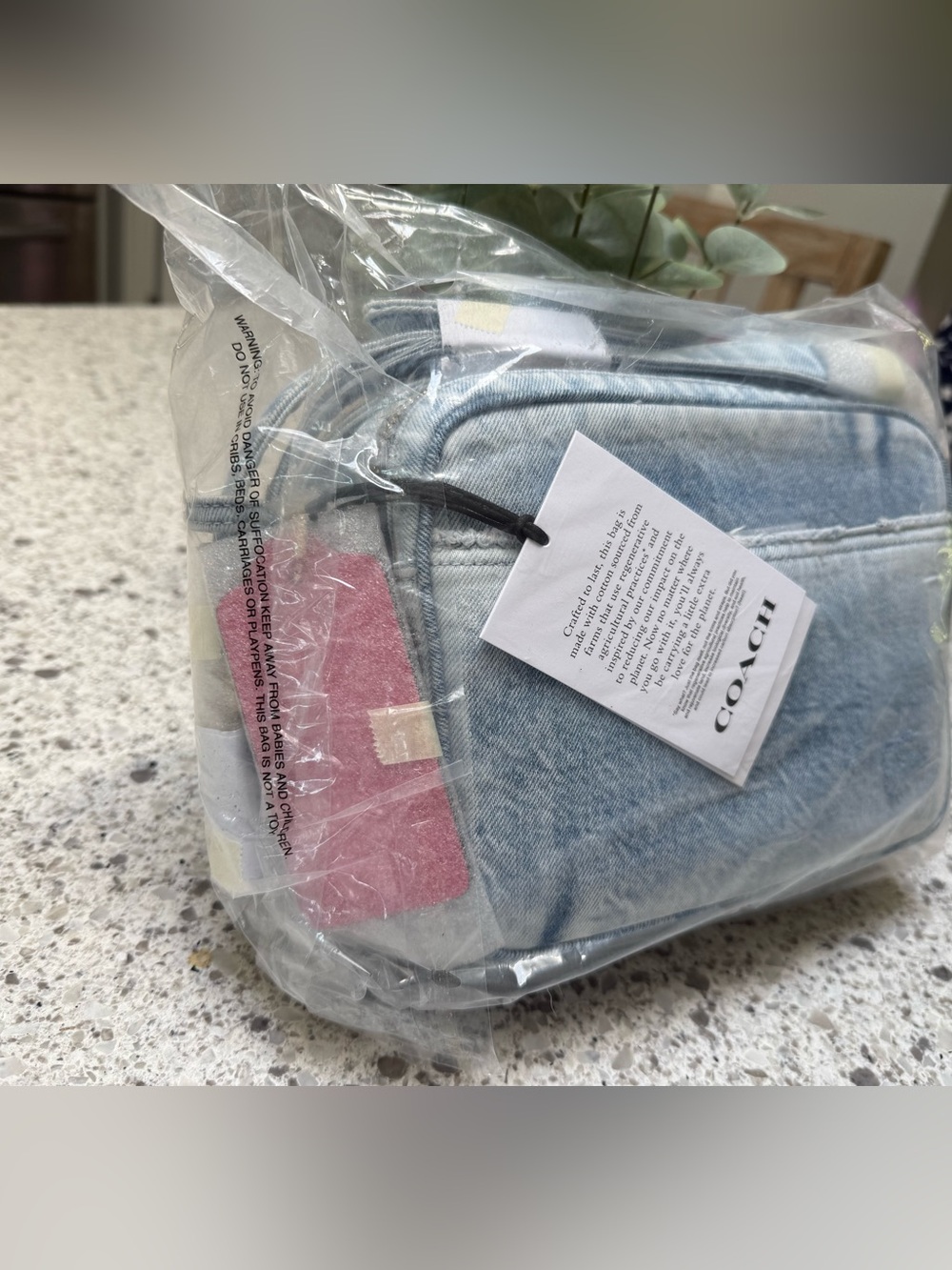 Coach Loved Denim Carey Crossbody NWT - Picture 3 of 4
